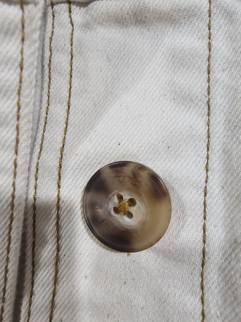 Women's Cream Button-Tory Burch Dress